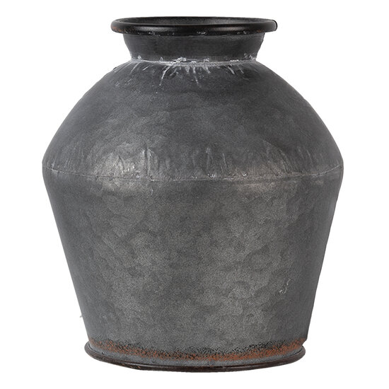Clayre & Eef | Decoratie Vaas Grijs ø 26x24 cm | 6Y4292