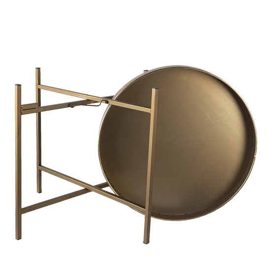 Clayre & Eef | Bijzettafel Koperkleurig ø 52x40 cm | 6Y4298