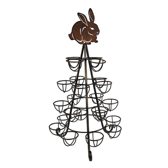 Clayre & Eef | Eierhouder Bruin ø 27x48 cm | 6Y5414