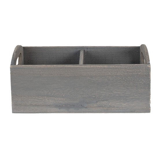 Clayre & Eef | Brievenhouder Grijs 30x15x13 cm | 6H1997G