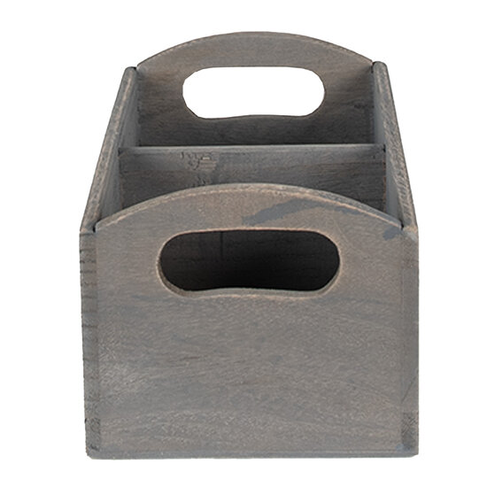Clayre & Eef | Brievenhouder Grijs 30x15x13 cm | 6H1997G