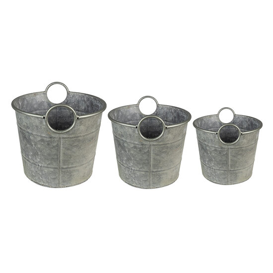 Clayre & Eef | Planthouder Groen ø 32x25 / ø 29x23 / ø 26x21 cm | 6Y4878