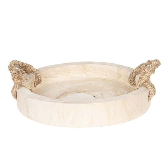 Clayre & Eef | Dienblad bruin ø 35x6 cm | 6H1756