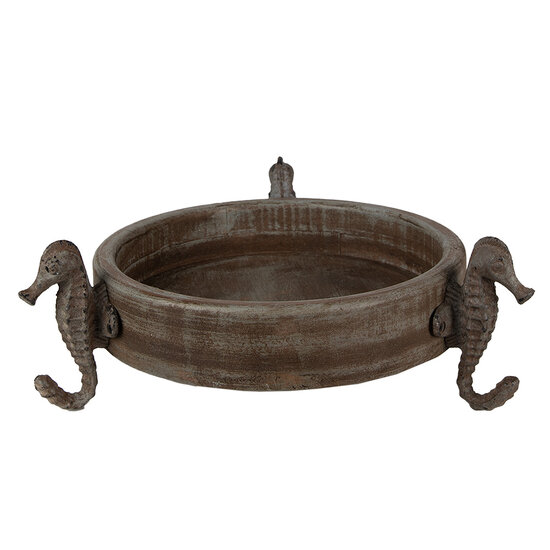 Clayre & Eef | Decoratie schaal Bruin ø 33x13 cm | 6H2181