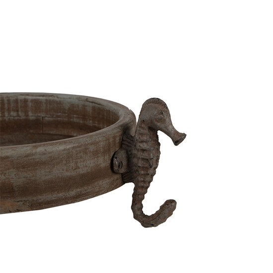 Clayre & Eef | Decoratie schaal Bruin ø 33x13 cm | 6H2181