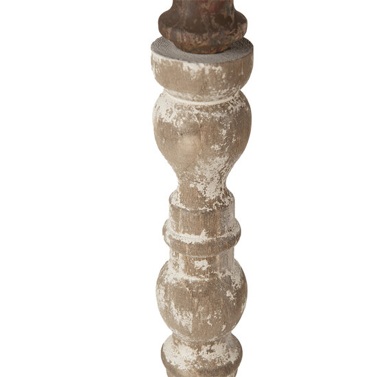 Clayre & Eef | Kandelaar Wit ø 17x51 cm | 6H2187