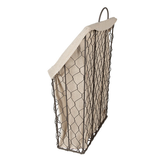 Clayre & Eef | Opbergmand Bruin Beige 23x9x21/37 cm | 6Y5253