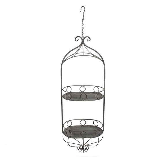 Clayre & Eef | Planthouder Grijs 33x20x87/107 cm | 5Y1126