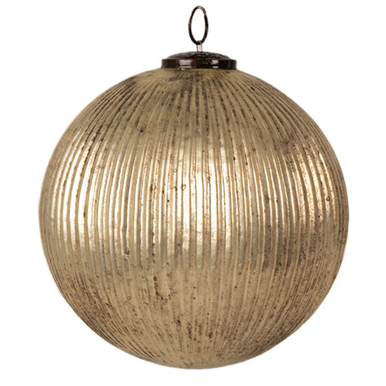 Clayre & Eef | Kerstbal Goudkleurig ø 26x26 cm | 6GL4363L