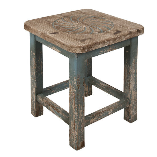 Clayre & Eef | Plantentafeltje Blauw 40x40x46 cm | 6H2267
