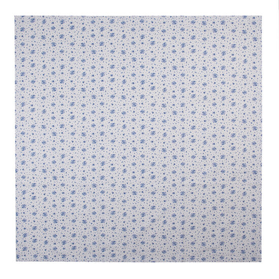 Clayre & Eef | Vierkant Tafelkleed Blauw 100x100 cm | BRB01