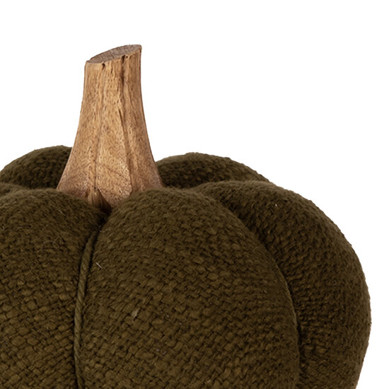 Clayre & Eef | Decoratie Pompoen Groen ø 15x13 cm | 65249