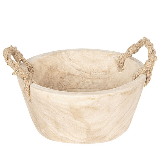 Clayre & Eef | Opbergmanden set van 2 Beige ø 36x16 cm / ø 29x13 cm | 6H1757