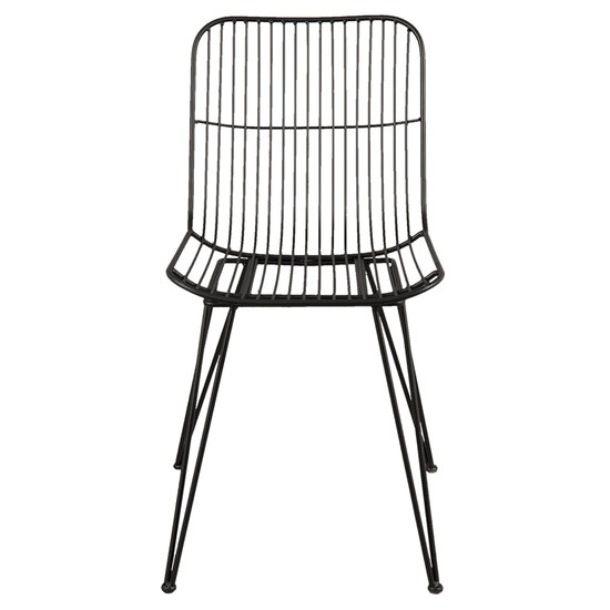 Clayre & Eef | Eetkamerstoelen Zwart 42x55x83 cm | 6Y2512