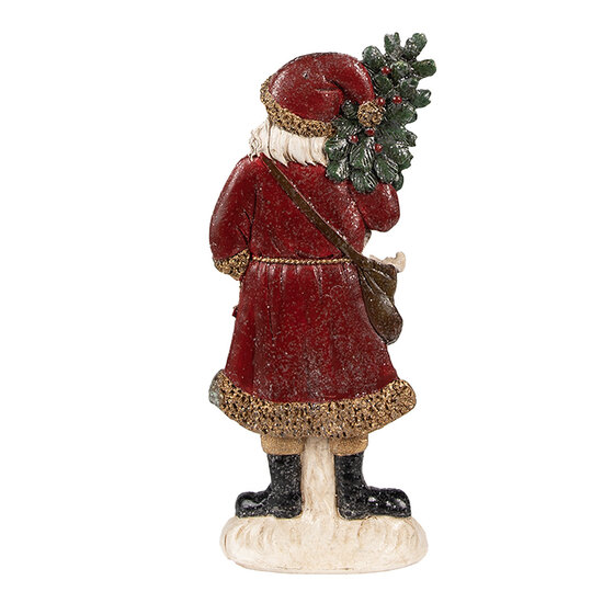 Clayre & Eef | Kerstdecoratie Kerstman Rood 9x4x23 cm | 6PR4925