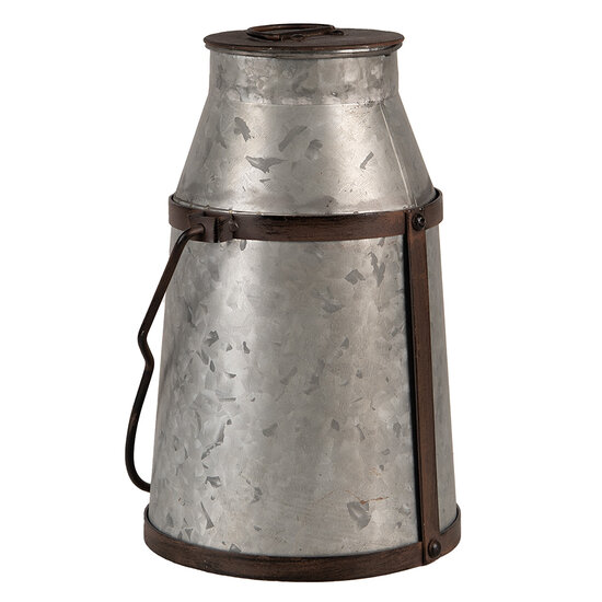 Clayre & Eef | Decoratie Melkbus Grijs Bruin 21x20x31/44 cm | 6Y5408