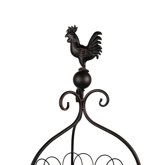 Clayre & Eef | Rek met manden Zwart ø 26x72 cm | 5Y1156