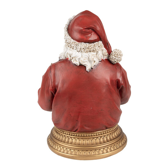 Clayre &amp; Eef   | Kerstdecoratie Kerstman Rood 22x18x29 cm | 6PR4908