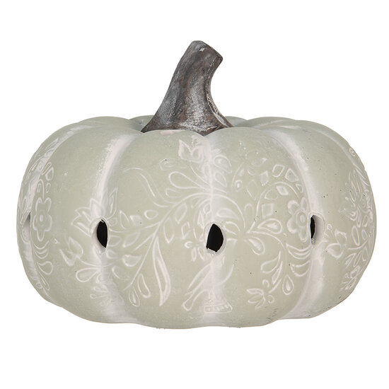 Clayre & Eef | Decoratie pompoen Groen ø 23x18 cm | 6TE0497