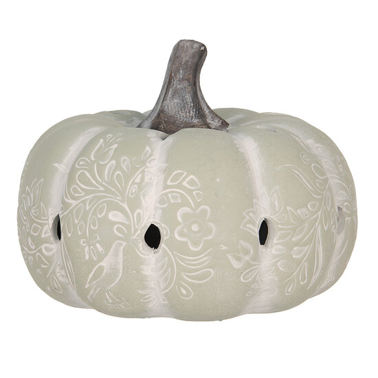 Clayre & Eef | Decoratie pompoen Groen ø 23x18 cm | 6TE0497