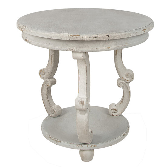 Clayre & Eef | Bijzettafel Grijs ø 66x64 cm | 5H0675