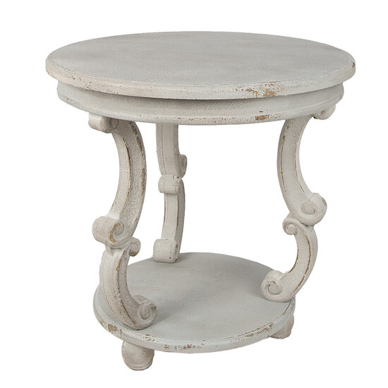 Clayre & Eef | Bijzettafel Grijs ø 66x64 cm | 5H0675