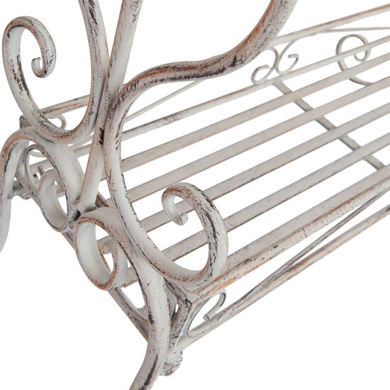 Clayre & Eef | Handdoekhouder Wit 65x40x93 cm | 5Y0313