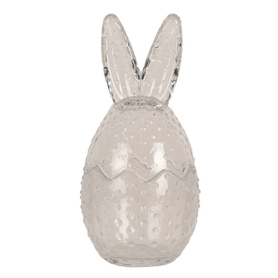 Clayre & Eef | Voorraadpot Deksel Transparant ø 8x17 cm | 6GL4390