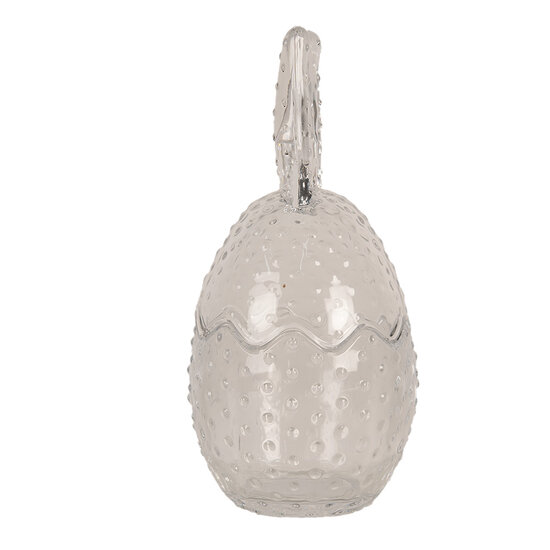 Clayre & Eef | Voorraadpot Deksel Transparant ø 8x17 cm | 6GL4390