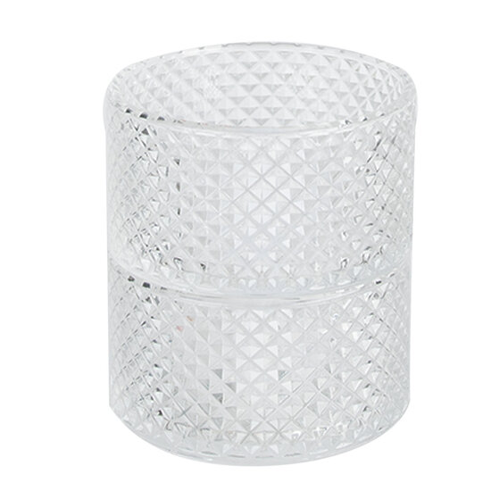 Clayre & Eef | Voorraadpot Deksel Transparant ø 10x31 cm | 6GL4434