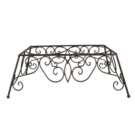 Clayre & Eef | Voerbak Hond Kat Bruin 46x26x16 cm / 2x2000 ml | 6Y5434