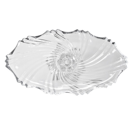 Clayre & Eef | Serveerschaal Transparant 36x20x13 cm | 6GL4432