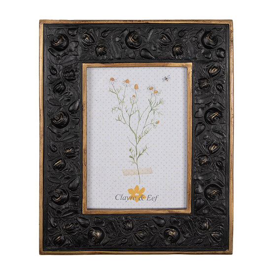 Clayre & Eef | Fotolijst Zwart 23x2x28 cm / 13x18 cm | 2F1066