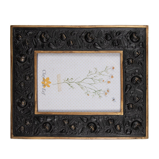 Clayre & Eef | Fotolijst Zwart 23x2x28 cm / 13x18 cm | 2F1066