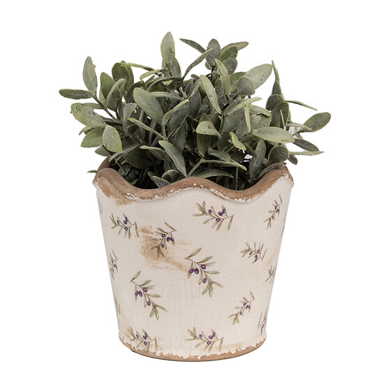 Clayre & Eef | Bloempot Binnen Beige ø 16x15 cm | 6CE1672M