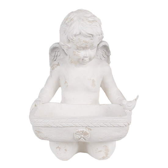 Clayre & Eef | Decoratie engel Wit 36x39x51 cm | 6MG0042