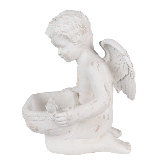 Clayre & Eef | Decoratie engel Wit 36x39x51 cm | 6MG0042