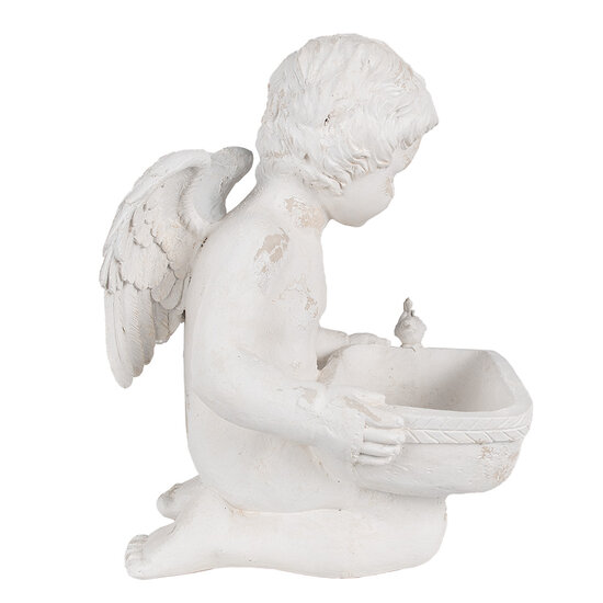 Clayre & Eef | Decoratie engel Wit 36x39x51 cm | 6MG0042