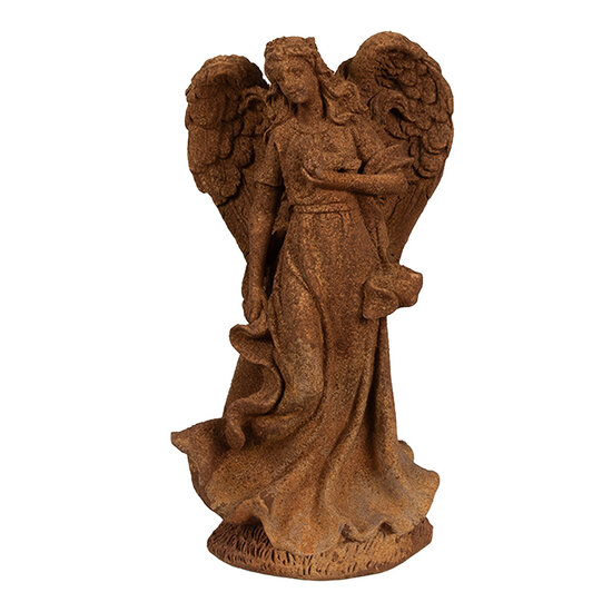 Clayre & Eef | Decoratie engel Bruin 12x10x23 cm | 6PR4063