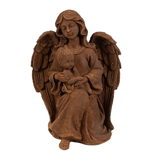 Clayre & Eef | Decoratie engel Bruin 13x11x18 cm | 6PR4064
