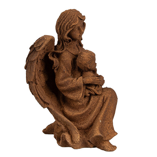 Clayre & Eef | Decoratie engel Bruin 13x11x18 cm | 6PR4064
