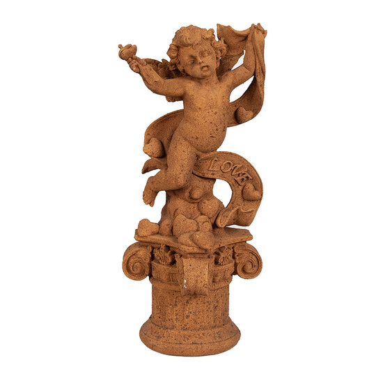 Clayre & Eef | Decoratie engel Bruin 13x13x30 cm | 6PR4075