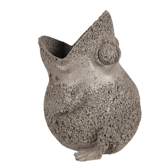 Clayre & Eef | Bloempot Kikker Binnen Grijs 26x25x32 cm | 6PR5060