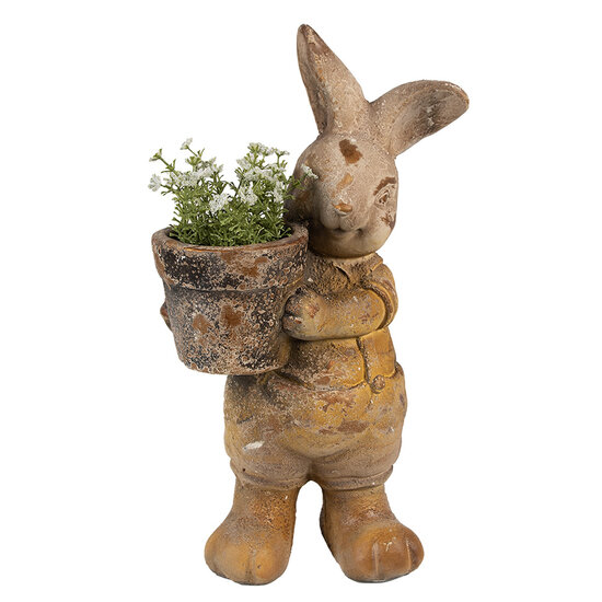 Clayre & Eef | Bloempot Binnen Bruin 23x18x41 cm | 6MG0035
