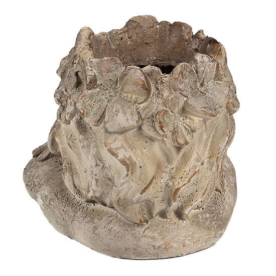 Clayre & Eef | Bloempot Binnen Grijs 20x20x19 cm | 6MG0038