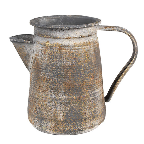 Clayre & Eef | Decoratieve kan Grijs 20x12x16 cm | 6Y5495