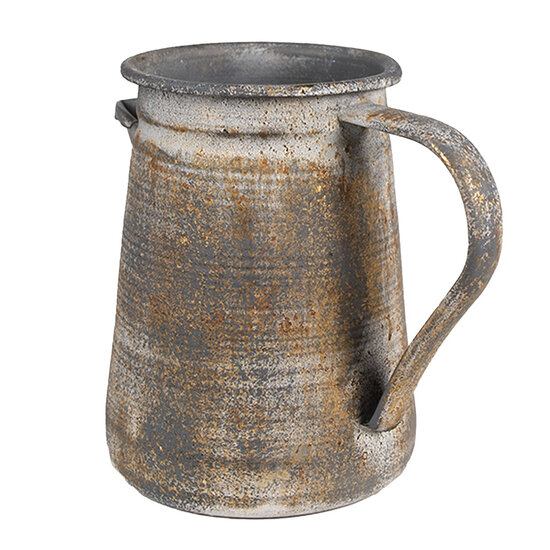 Clayre & Eef | Decoratieve kan Grijs 20x12x16 cm | 6Y5495