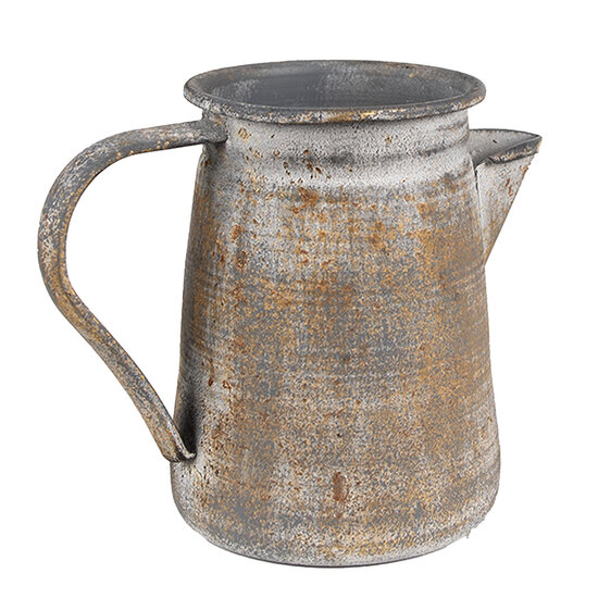 Clayre & Eef | Decoratieve kan Grijs 20x12x16 cm | 6Y5495