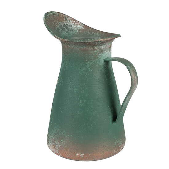 Clayre & Eef | Decoratieve kan Groen 21x15x25 cm | 6Y5498