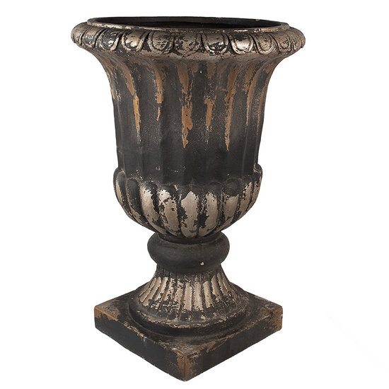 Clayre &amp; Eef   | Bloempot Binnen Zwart Bruin &oslash; 49x72 cm | 5MG0024